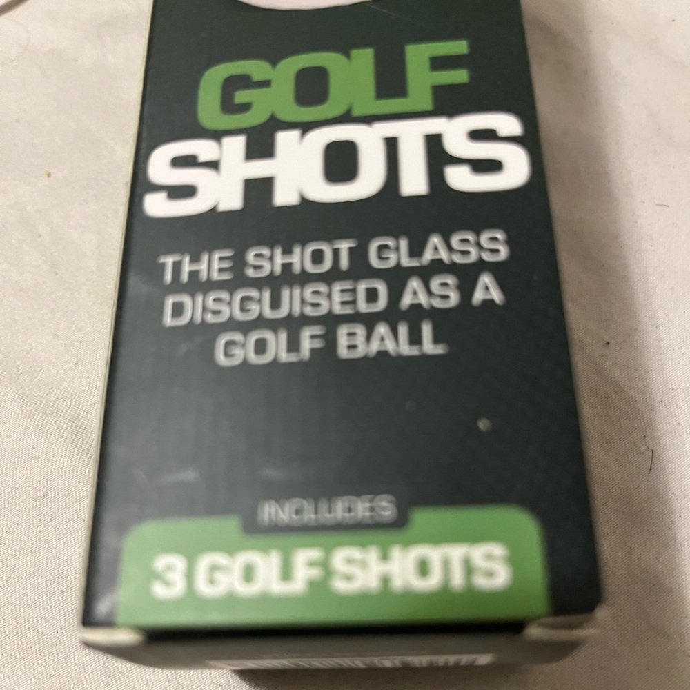 Golf Shots Novelty Shot Glass Set - Green and White